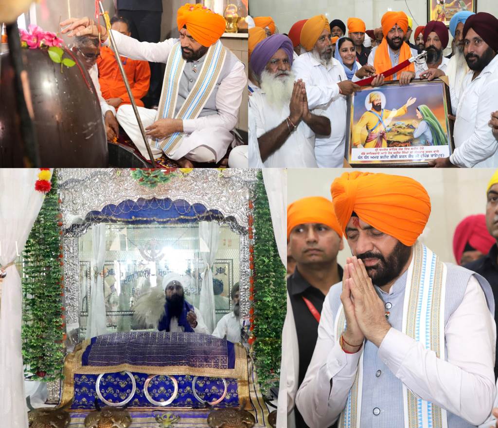 Chief Minister Naib Singh Saini paid obeisance at Gurdwara Sahib and ancient Shiva temple in Punjab
